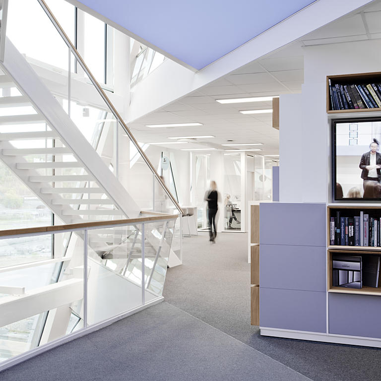 Fra kontorene til Deloitte. Interiørarkitekter: IARK. Arkitekter for bygget: Snøhetta.
Foto: Ketil Jacobsen