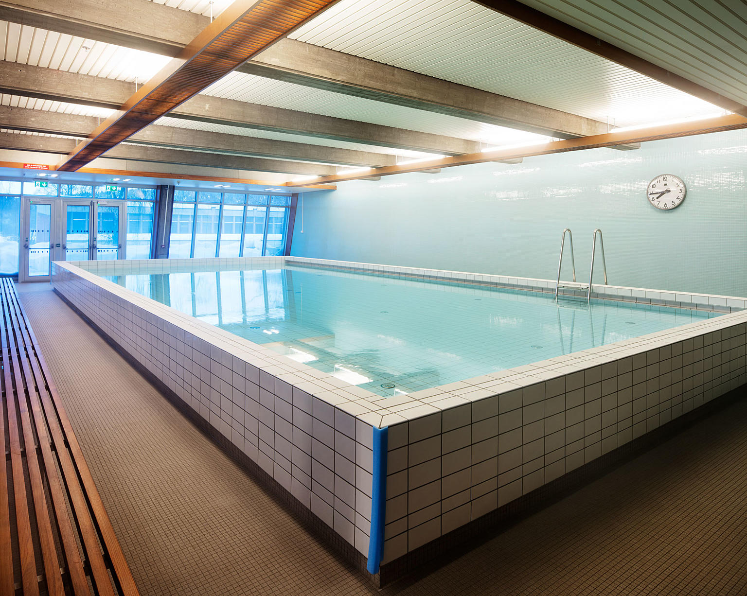 Tid for terapi. Terapi-badet er rekonstruert og ligger i et eget rom i tilslutning til hovedbassenget.