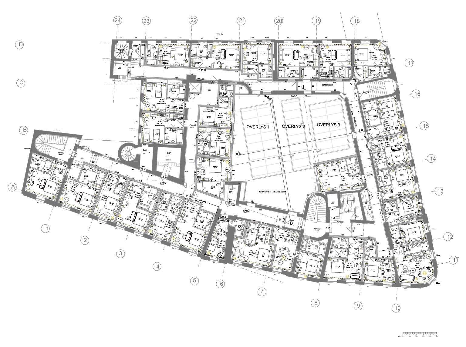 Møbleringsplan 2. etasje