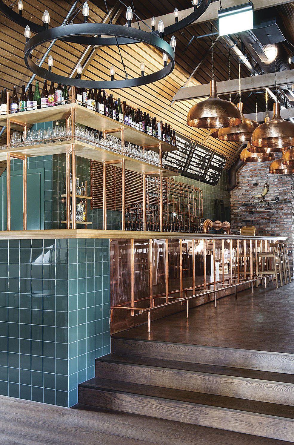 Ølbaren på loftet.