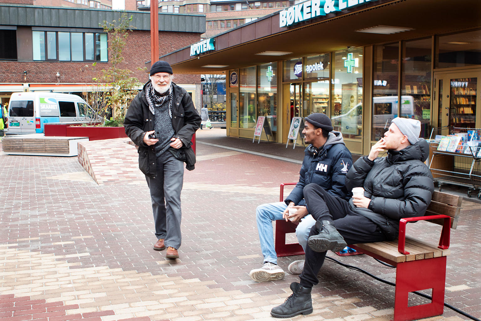 Torget fungerer fint både for dem som farter gjennom og for dem som vil slå seg ned.