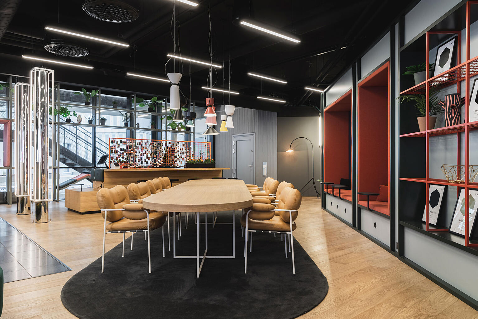 ”Sentralrommet” - selve kjernen av Vipps, hvor du kan slappe av, jobbe eller ha korte møter.